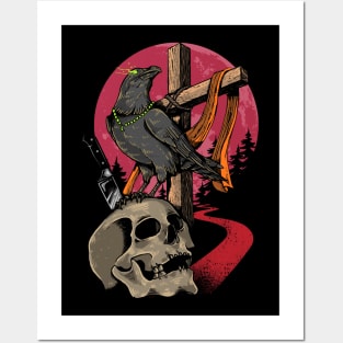 Crow Skull Bringer of Death Posters and Art